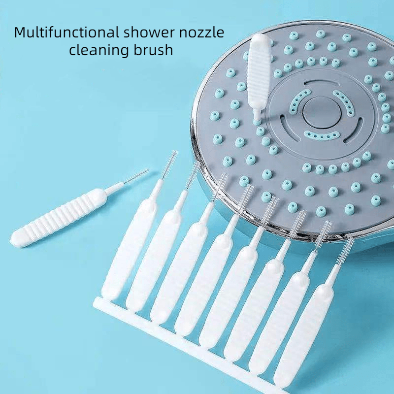 50pcs white multi purpose shower head cleaning brushes ideal for nozzle crevice detailing bathroom accessories details 0