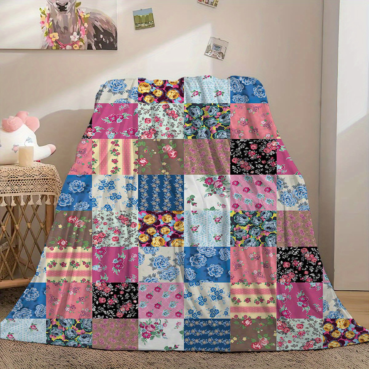 

Patchwork Blanket - And For Sofas, , Offices And - For