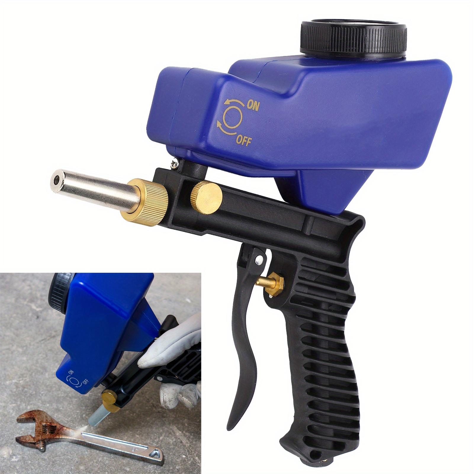 

Kit For Air , / Remover For Metal, Wood, & Etching, 150 Psi Blasting For Aluminum, , And , Portable