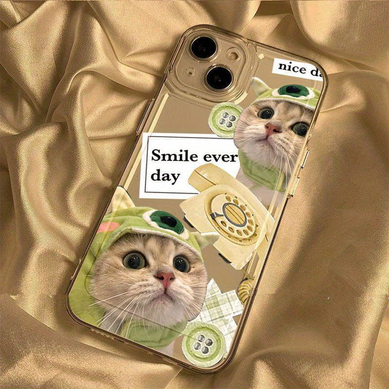TEMU 녹색 고양이 부드러운 셸