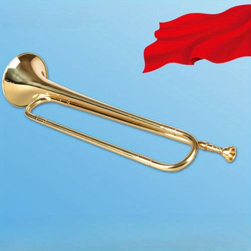 standard trumpet drum and corps brass b flat trumpet blowing instrument charge horn