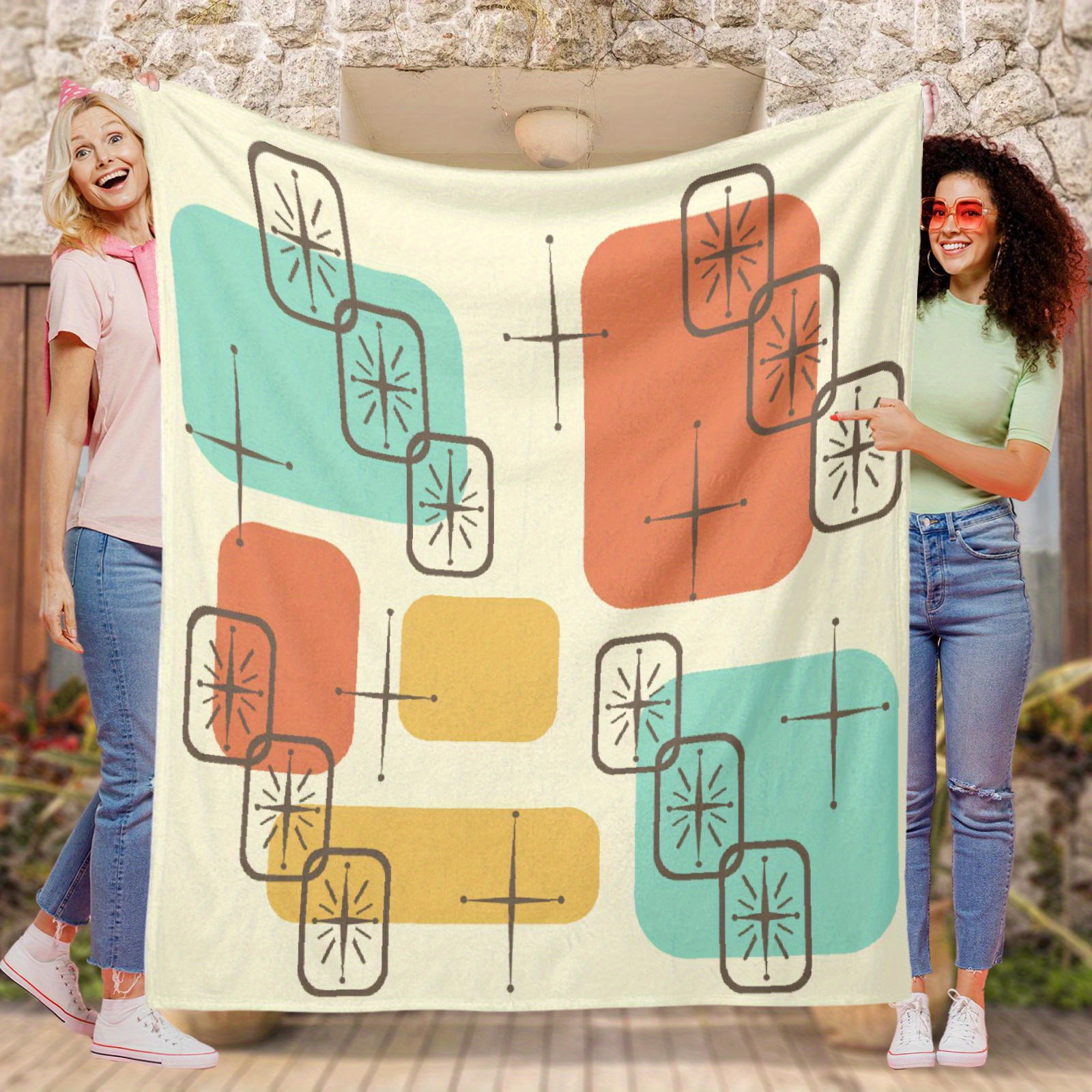 

Mid Multicolored Printed Blanket: A Of !