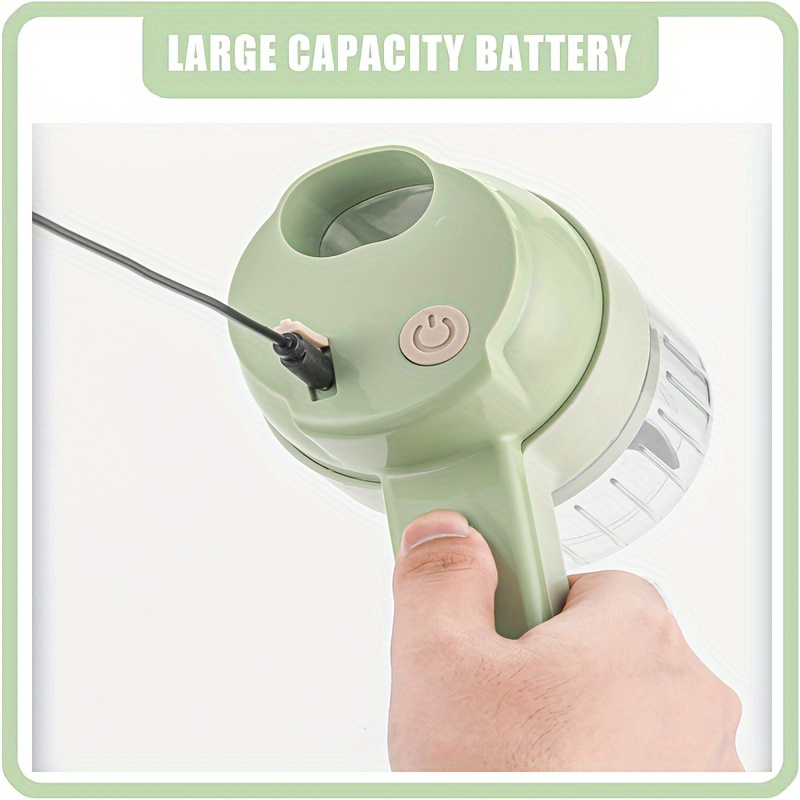 portable mini food chopper usb rechargeable handheld electric grinder for meat peppers onions   key cleaning safe durable kitchen gadget details 3