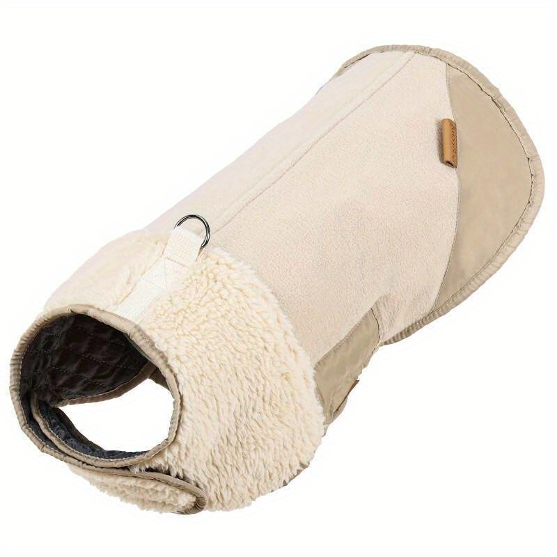 TEMU Winter Pet Clothing With Plush And Thickened Dog Clothing, Sized Dog Lamb Plush Spliced Clothing, Pet Supplies Clothing