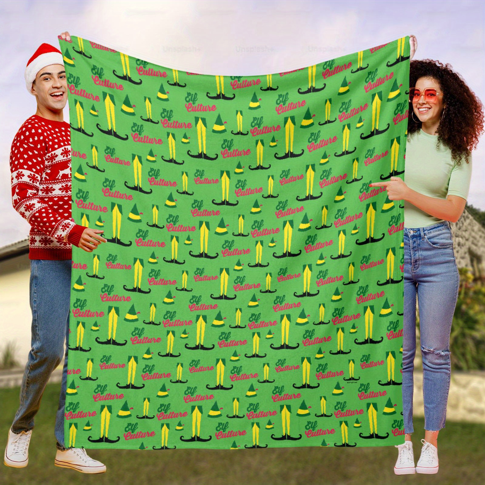 

The Joy Of Elf The Elf Printed Blanket