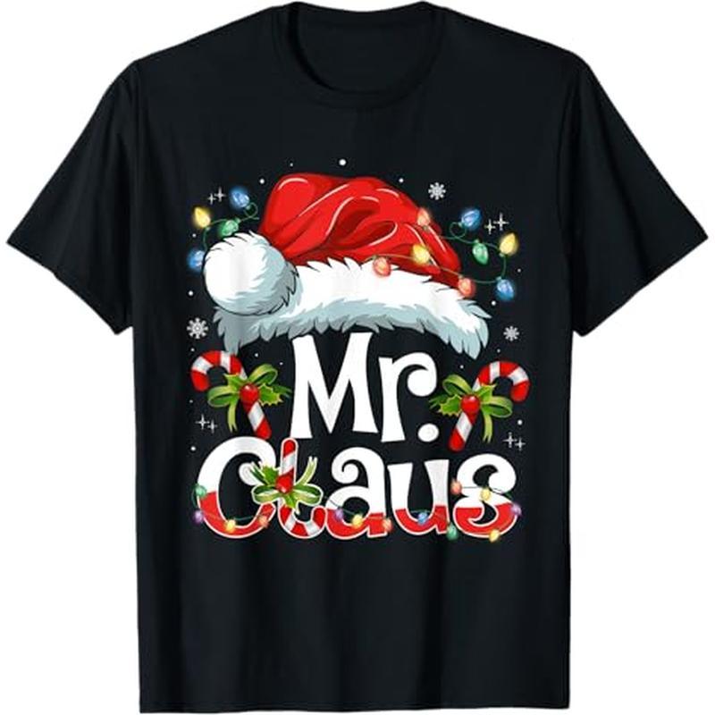 

Mr And Mrs Matching Christmas Pajamas Christmas T-, 100% , Halloween Christmas For Men Women , S-xxxl,