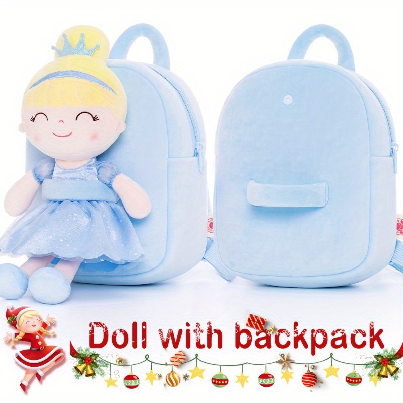 

Plush Backpack Crown Backpack For Little Girls, , 9 Inches