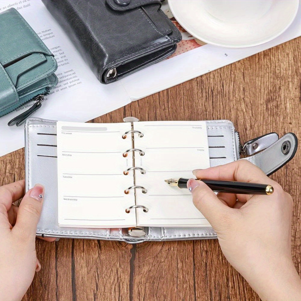 

Concise M5 A8 Pu Loose Leaf Notebook Cover Planners Organizer Carrying Agenda