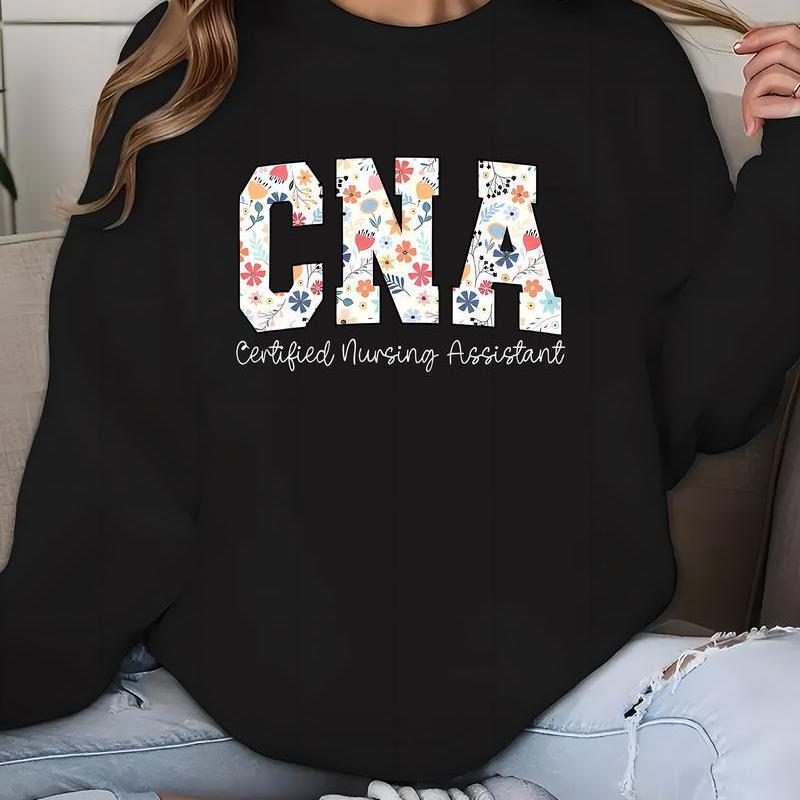 

Cna Sweatshirt For Women - Polyester, Round For Fall/,