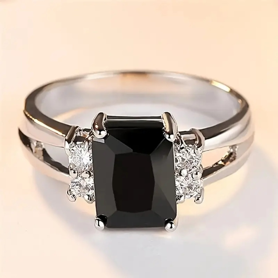 

1pc Halo Inlaid Cut Sea Zirconia Engagement Women's