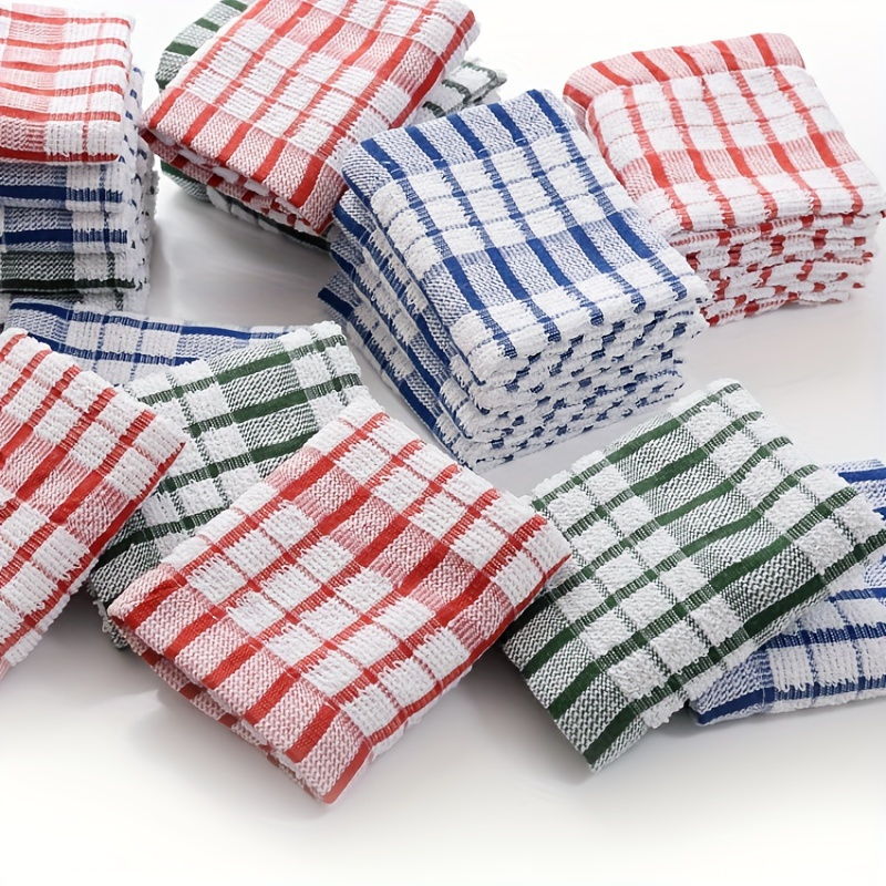 5pcs absorbent   dish towels reusable kitchen cleaning cloths versatile for bedroom living room bathroom details 4