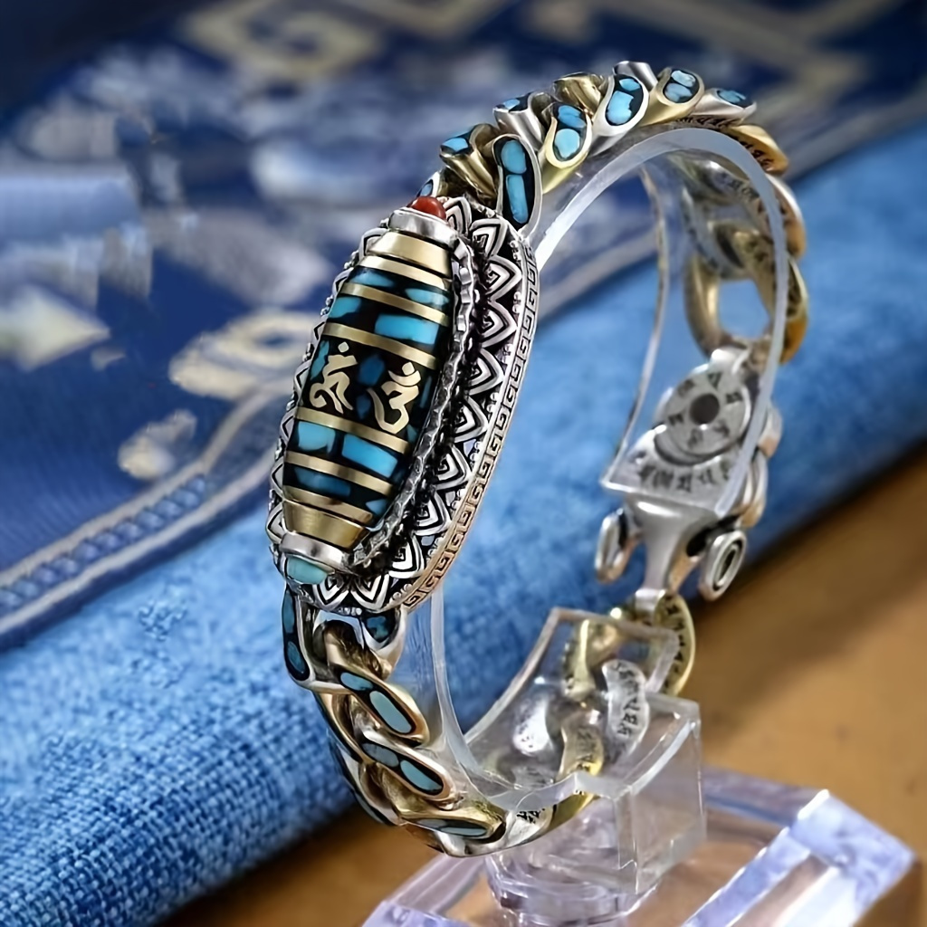 

1pc Bracelet, For Men, , , For Him, Halloween Christmas For