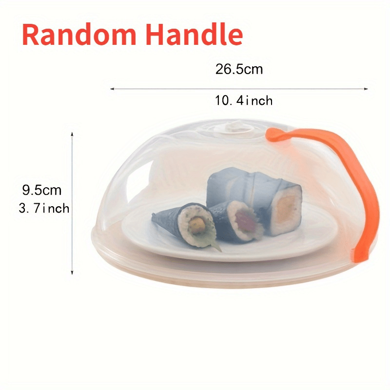 1pc   pp microwave splatter guard with   handle transparent heat resistant food cover with steam vent   heating vegetables more in home kitchen vegetables more details 4