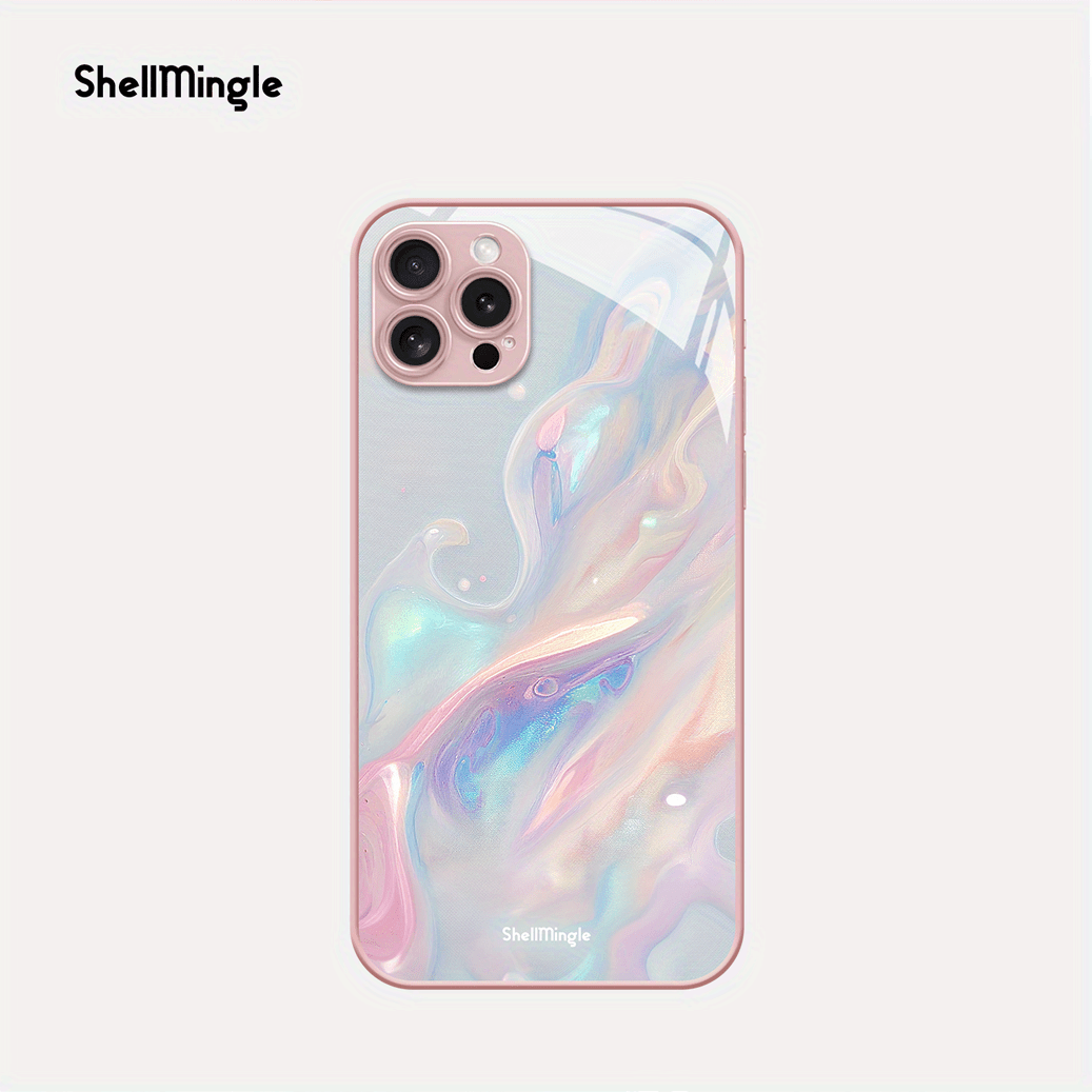 

Shellmingle Tempered Phone Watercolor - 2d Pattern For Iphone Models 16/16 /16 Pro/16 , /15 Pro/15 , 14/14 /14 Pro/14 , 13/13 Pro/13 , 12/12 Pro/12 , 11/11 Pro/11 , X/xs/xr/xs Max, 7/8, 7 /8 , 6/5s