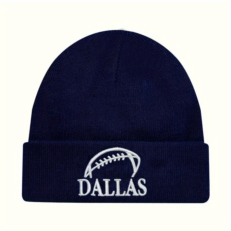 

Dallas Football Knit Beanie Hat - Unisex, High , Sports Style Winter Cap For Men, Women, And Teens - Warm Knitted Fabric For Outdoor Activities And