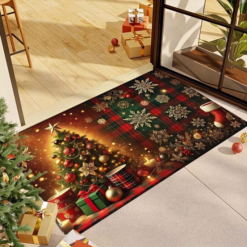 

Christmas - & , Washable Rug For , Kitchen, Bedroom, Bathroom, Laundry - Decor, Christmas Decor