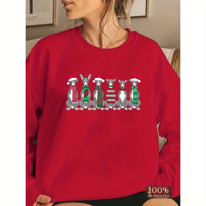 

1pc Christmas Sweatshirt - Pattern - / Top