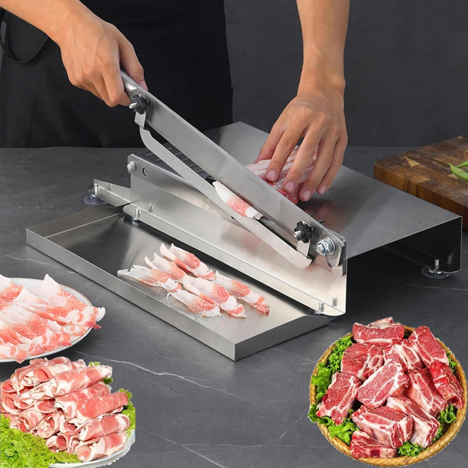 1pc stainless steel chef knife   meat slicer chicken duck fish boning knife commercial spatula details 4