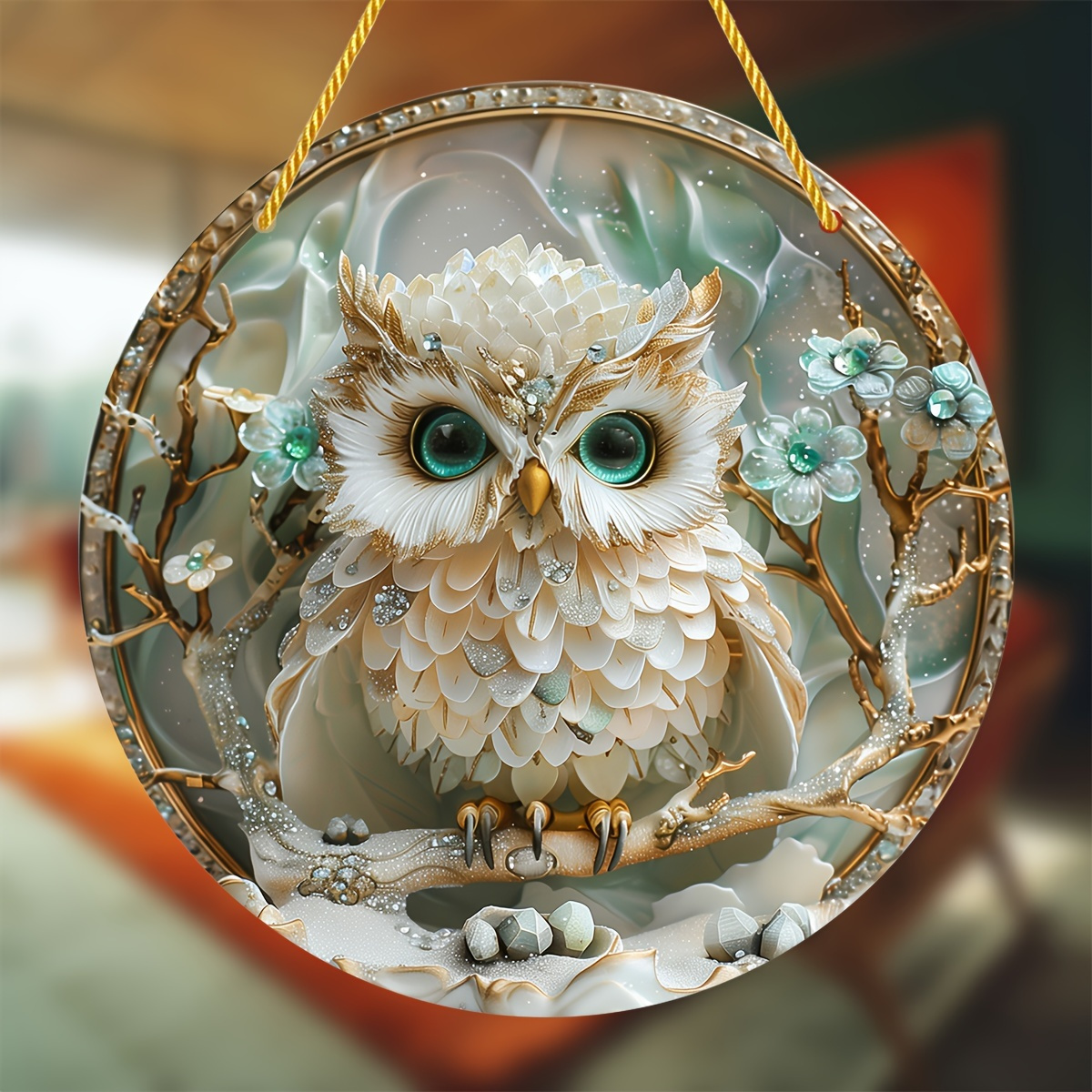 

Owl - 8" Christmas Decorative Hanging For , , And Use