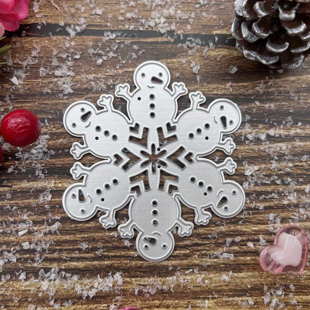 

Christmas & Snowman Metal Die Cut - Diy Scrapbooking For Card Making, Embossing & Crafts, For Christmas