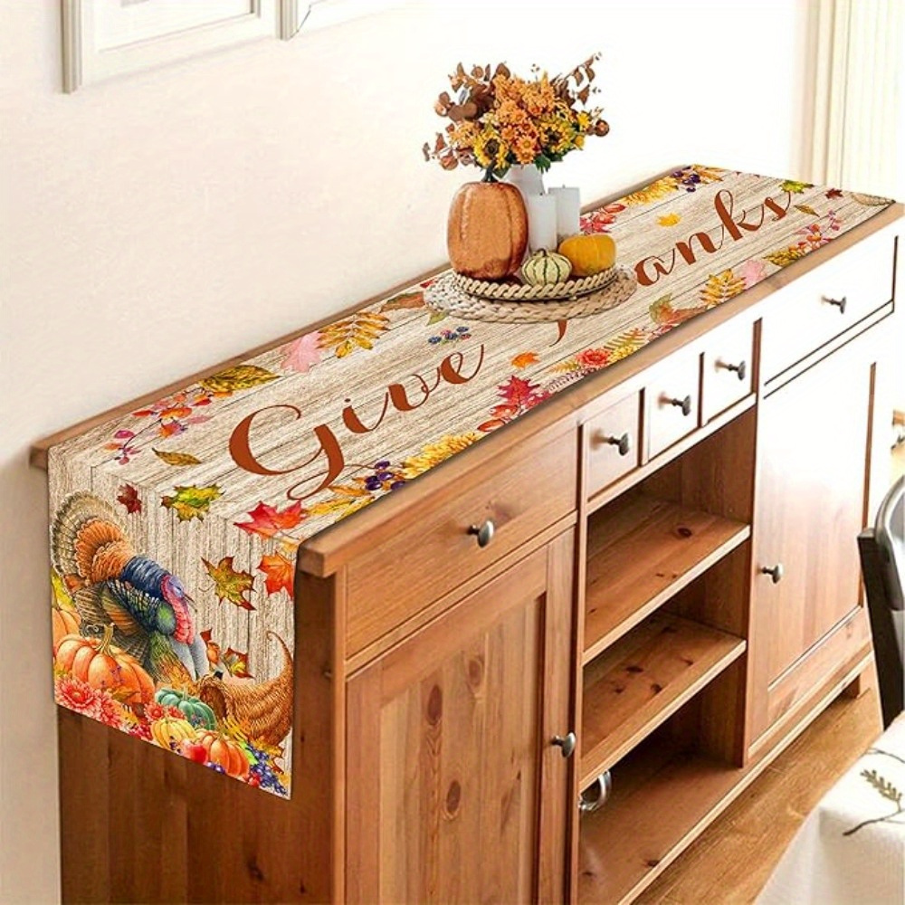 

Table - 1pc Polyester Table Turkey, , - 13x72 - Christmas For , , Dining Table, , -