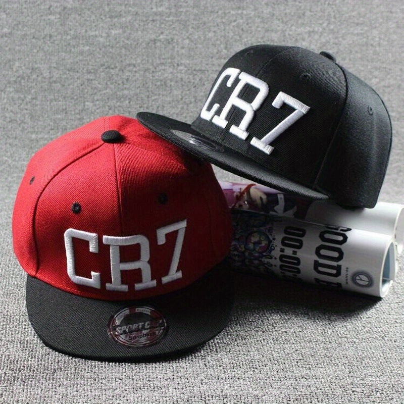 

Casquette de Baseball Lettres CR7, Casquette Snapback Hip Hop Décontractée, Casquette de Papa Ajustable pour