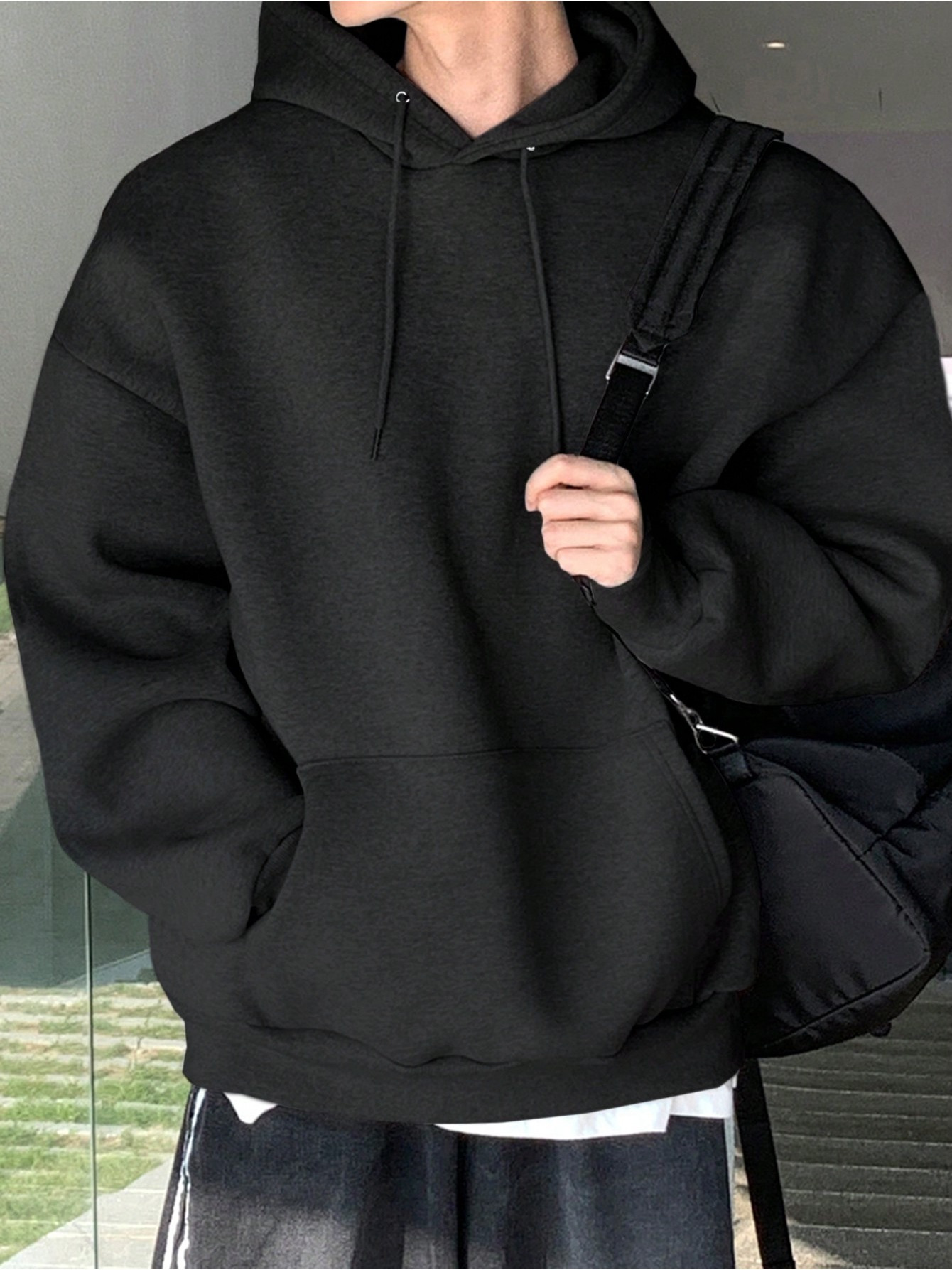 black hoodie sold on Temu United States