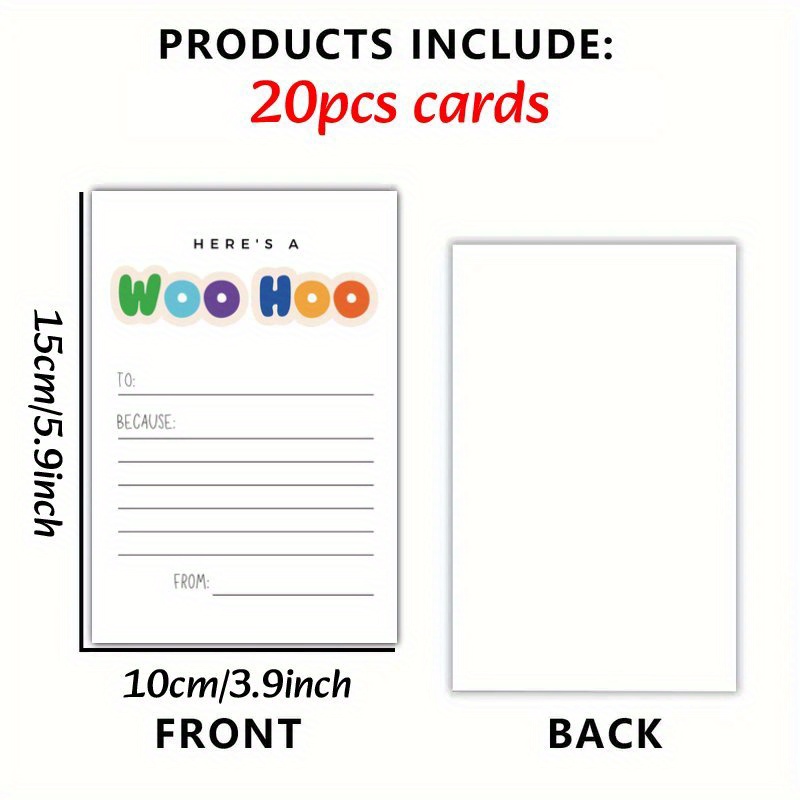 TEMU Set Of 20 -out Cards For Recognizing Students, Appreciating Employees, Rewarding Students, And Promoting Positive Behavior. !