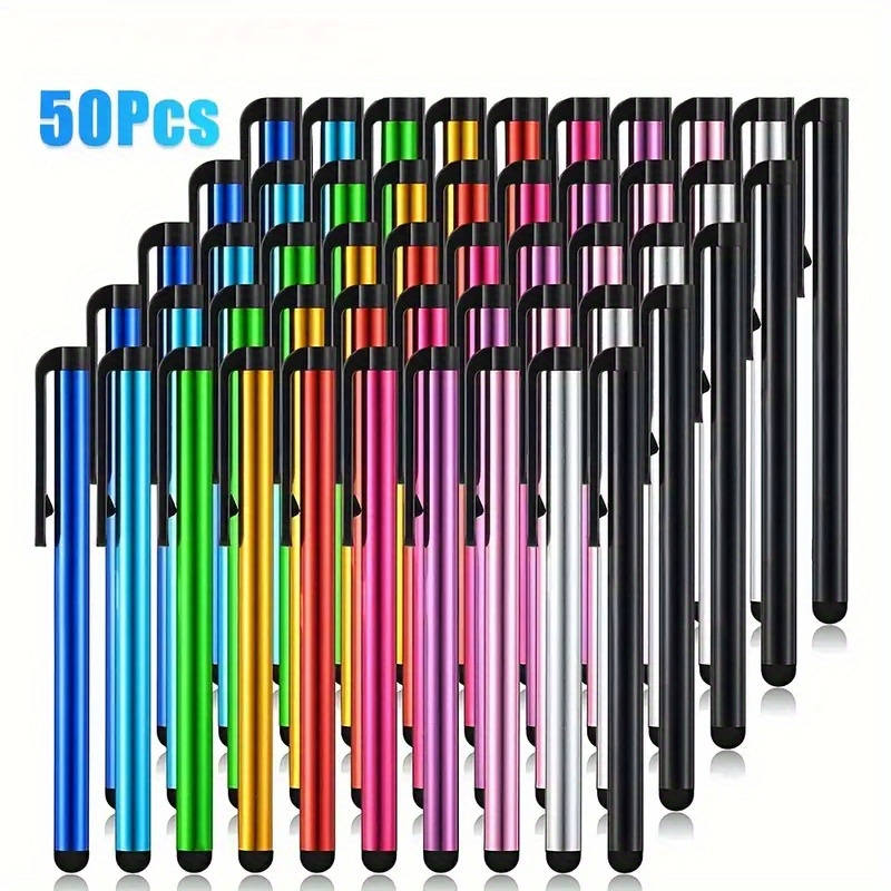 

50-pack Wireless Capacitive Stylus Pens For Ipad & Tablets, Samsung Tab 7.7 Compatible, High-precision Touch Screen Navigation, No Battery Needed, Multi-pack