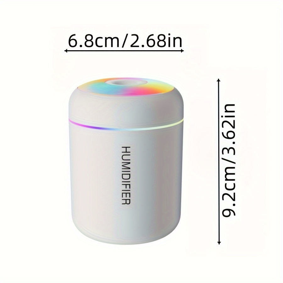 Mini humidificador USB para coche 180 ml, portátil y silencioso, máquina de aromaterapia