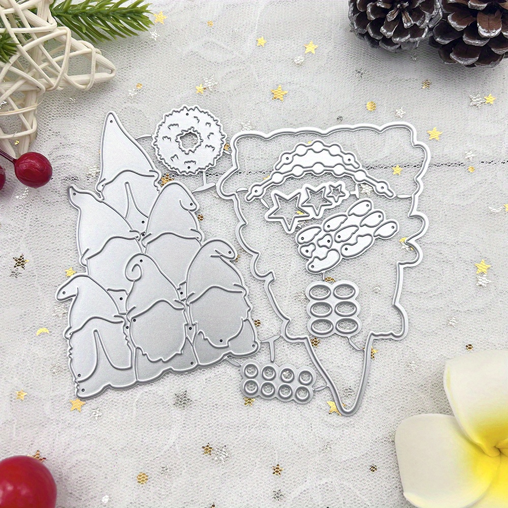 

[christmas]1pc Christmas Tree Metal Cutting Dies Stencils For Diy Card Making Album Scrapbooking Craft Die Embossing Paper Cut Autumn Harvestdies-cutting Dies Cut Metal Scrapbooking-dies Cut