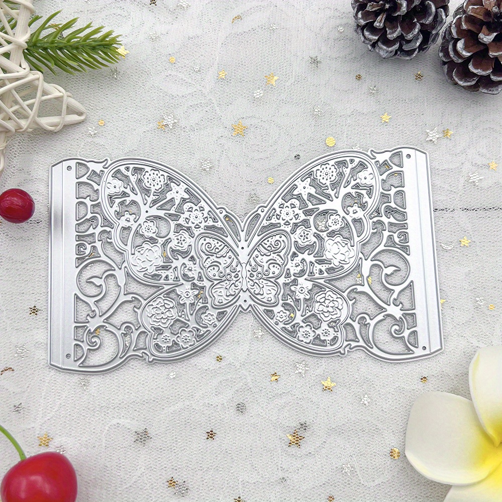 

[christmas]1pc Bowknot Frame Metal Cutting Dies Scrapbooking Card Making Album