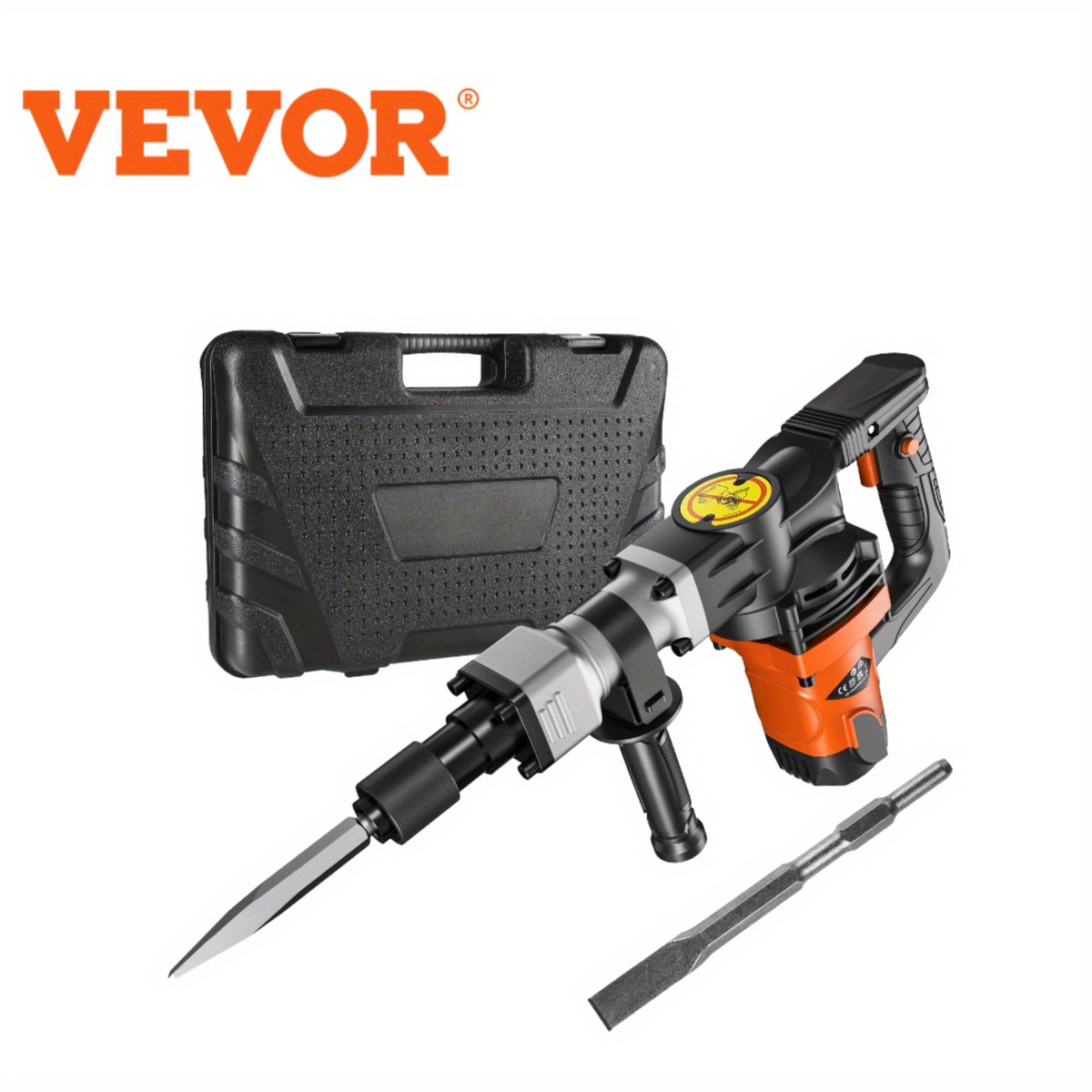 

Vevor , 1400w Electric Heavy Duty, 2900 Bpm Concrete Breaker, 2pcs Chisels Bits Chipping With Case, Gloves