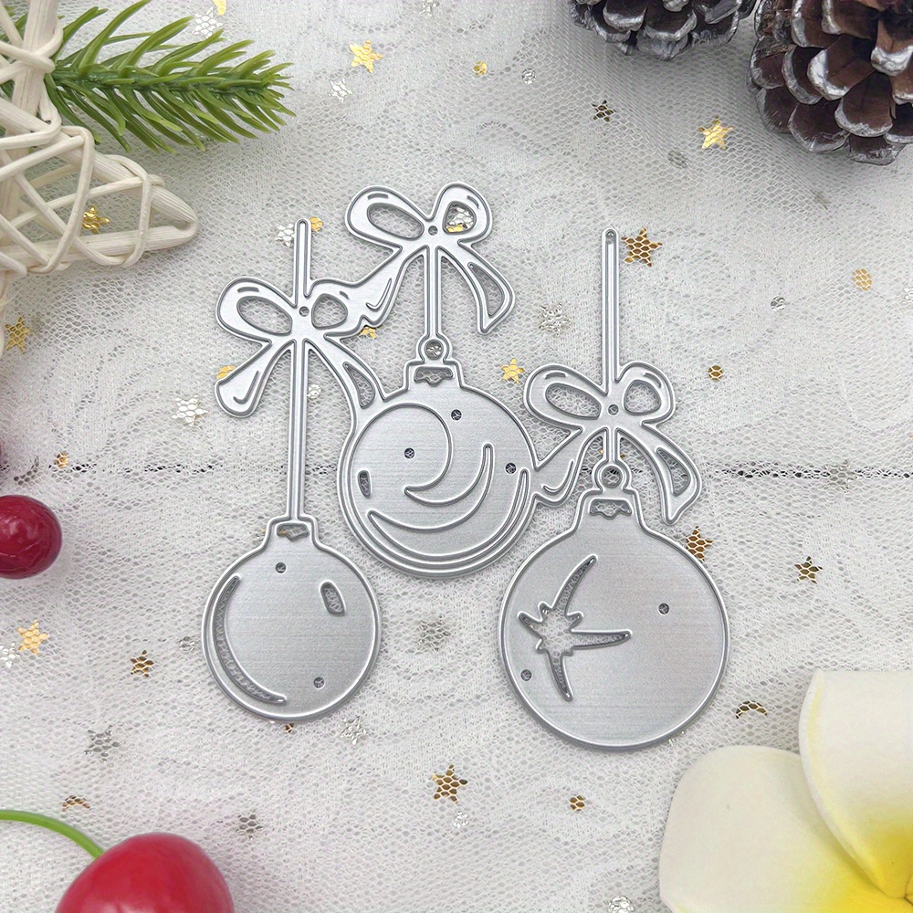 

Christmas Embossing Cutting Dies Set - 1pc, Metal Templates For Diy Card Making & Scrapbooking Crafts, For & Decorations