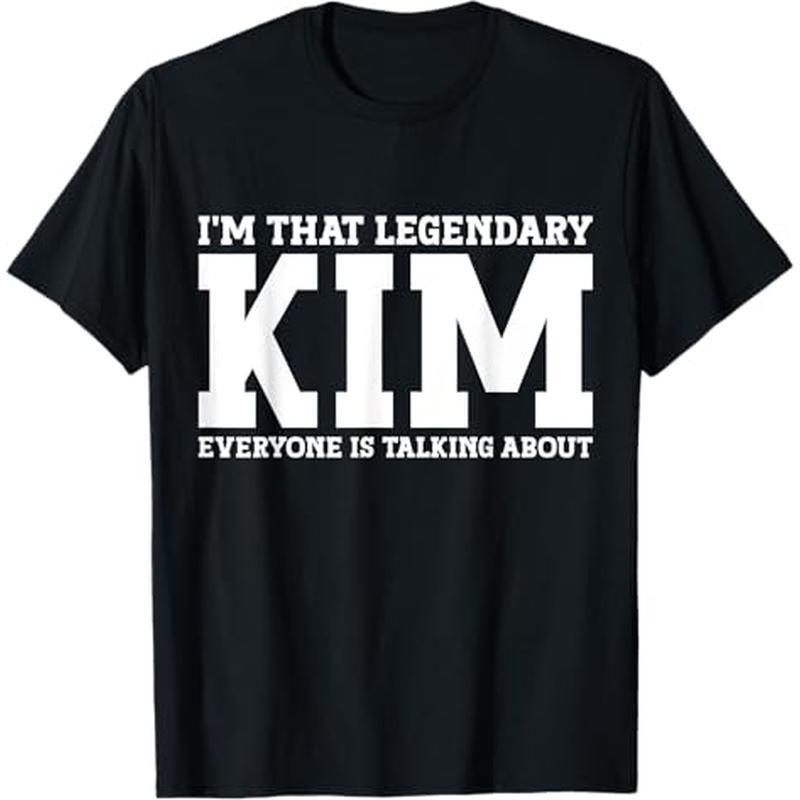 

Kim Personal Name Funny -shirt, 100% Cotton, Halloween Thanksgiving Christmas Gift For Men Women , S-xxxl, Black