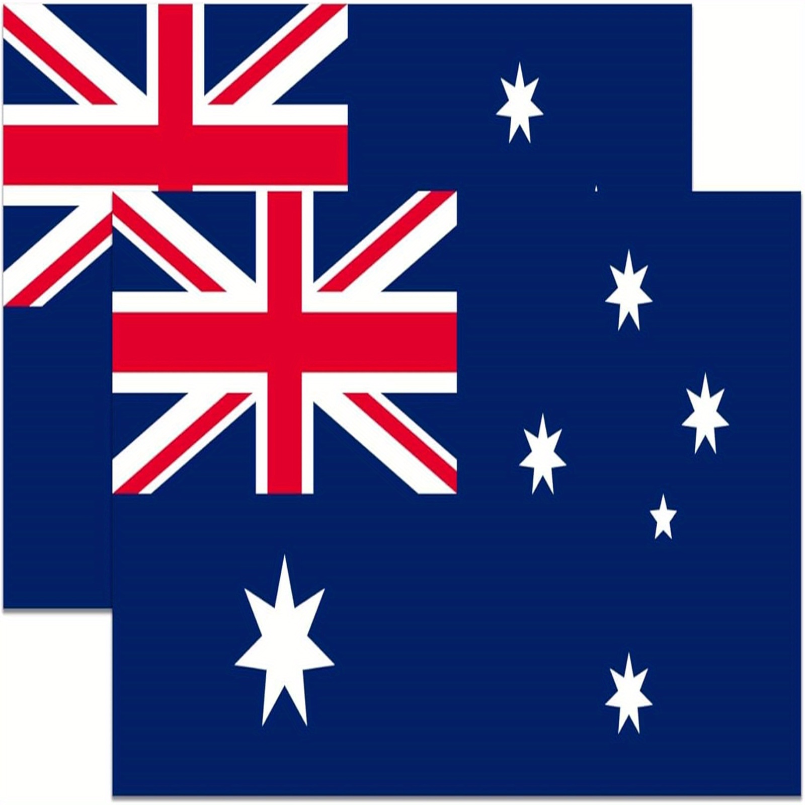 TEMU Set Of 8 Australian Flag Vinyl Decals Measuring 17.5*9cm, Tactical Stickers For Vehicles, Suitable For Car Windows And Bumpers