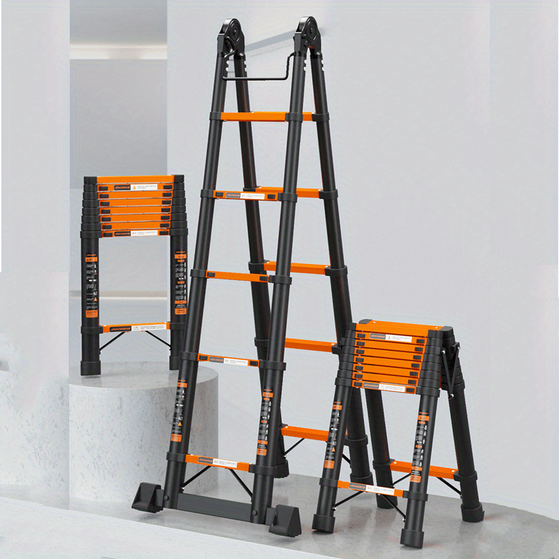 

Thickened Carbon Steel Telescopic Ladder -functional Ladder Bamboo Ladder Folding Engineering Stair