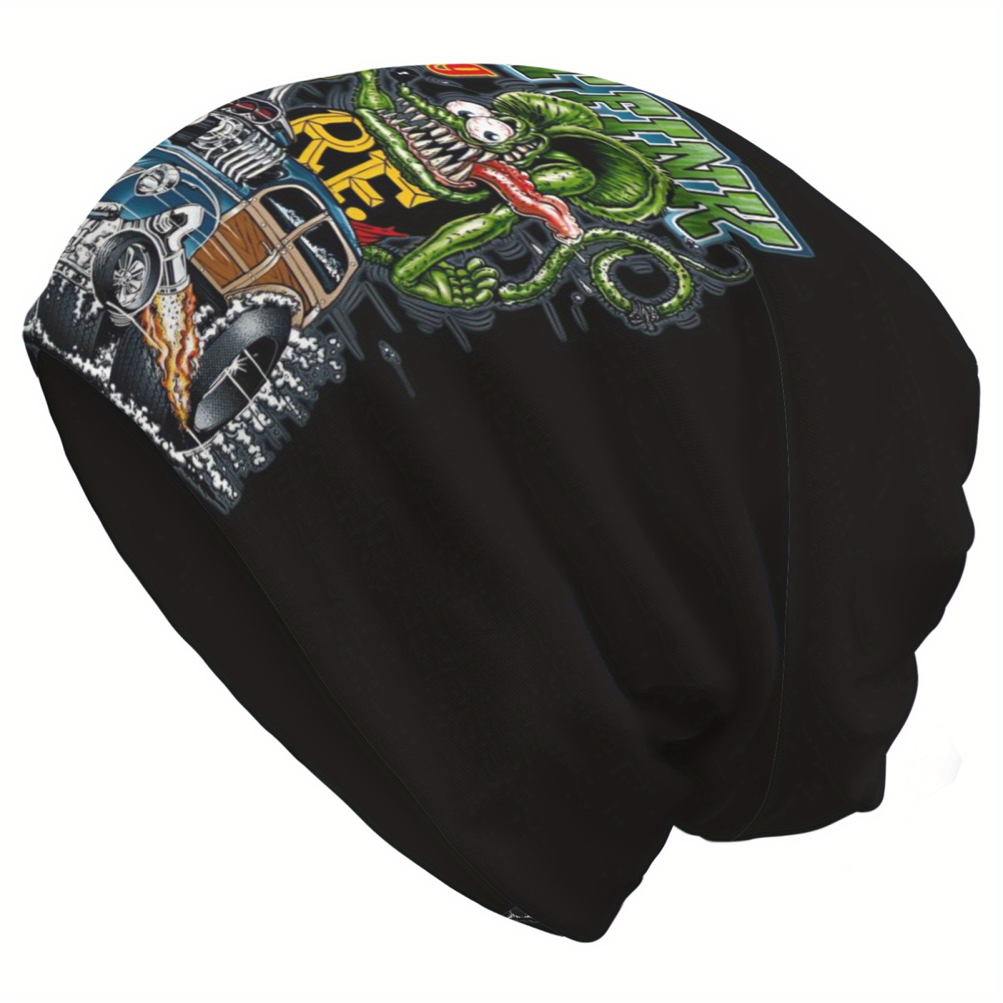 

Rat Graphic Cap, Polyester- Skull Hat, , No