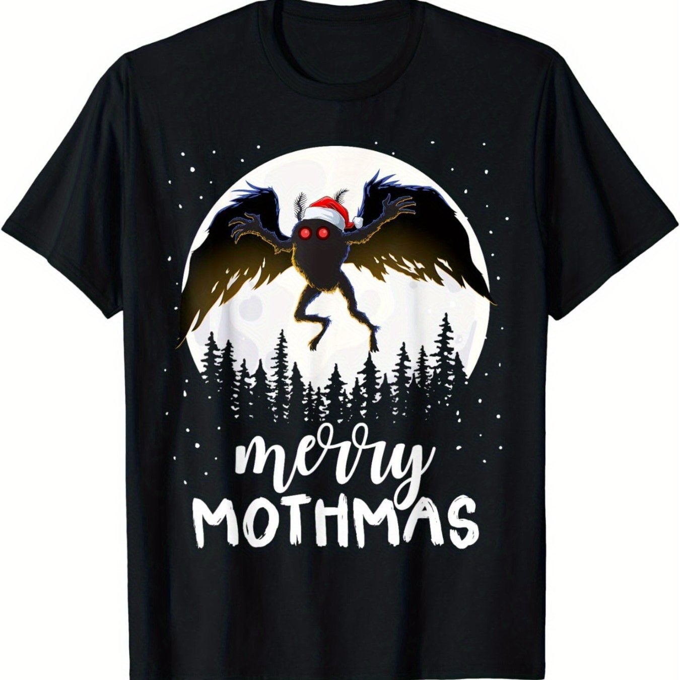 

Christmas Mothman Mothmas T-, Sleeve, Sleeve Tee, Fit Christmas , Halloween , Christmas Sleeved , Halloween T-