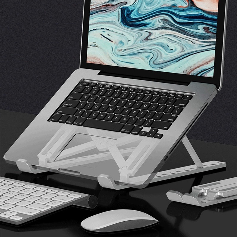 

Portable Laptop & Tablet Stand - Foldable, Adjustable Multi-angle, Heat Dissipation, Compact Storage Design