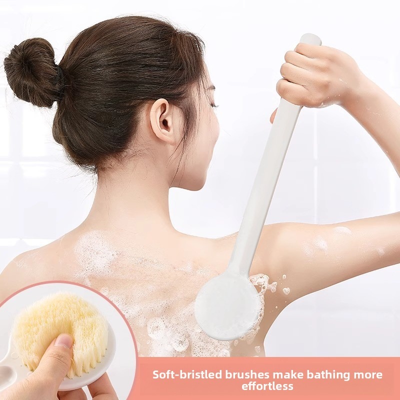 2pcs Body Cleansing Set with Back Scrubber and Foot Scrubber