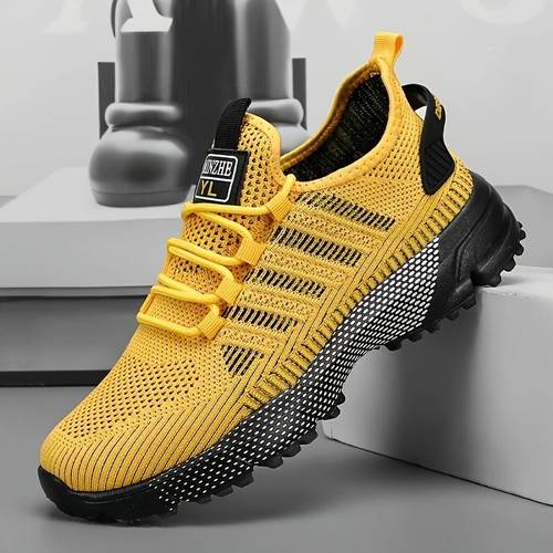 yl mens low top sneakers lightweight breathable slip resistant sole cushioned lace casual sneakers suitable for running walking training office gym durable sole