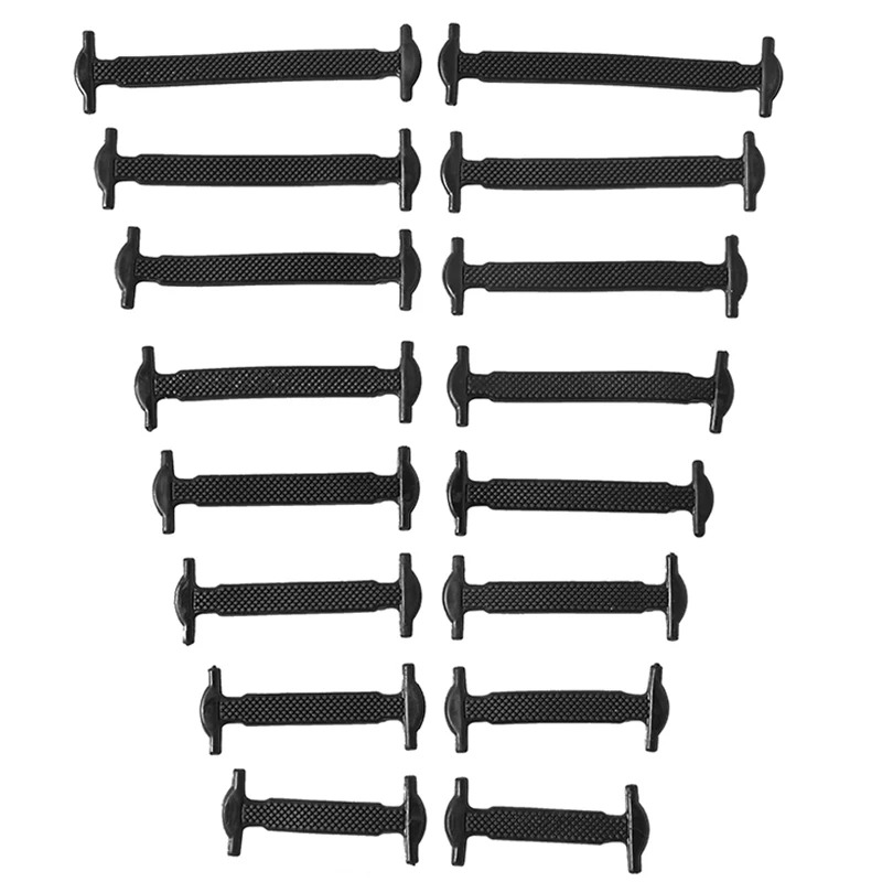 E-shop 16 Stück Schnürsenkel ohne Binden für Erwachsene, Elastische Schuhbänder, Schnellverstellbare Schnürsenkel für Sneaker, Laufschuhe, Stiefel,