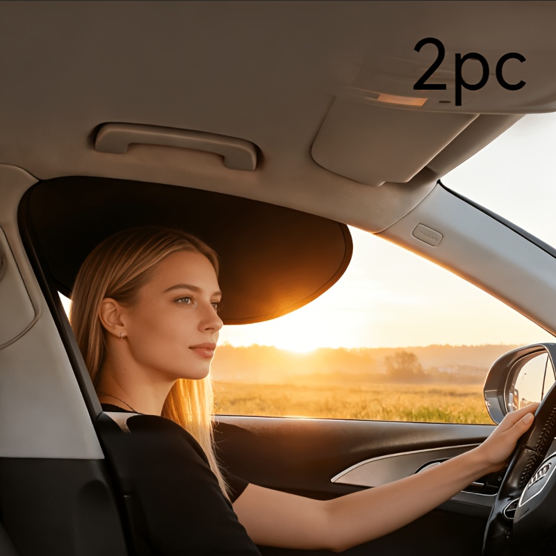 2pcs Set Of Summer Car Side Window Sunshades - Static Adsorption Thermal Reflective Side Visors, Trace-free Installation | Car Interior Cool, Blocks Glare Without Obstructing Driver And Passenger View