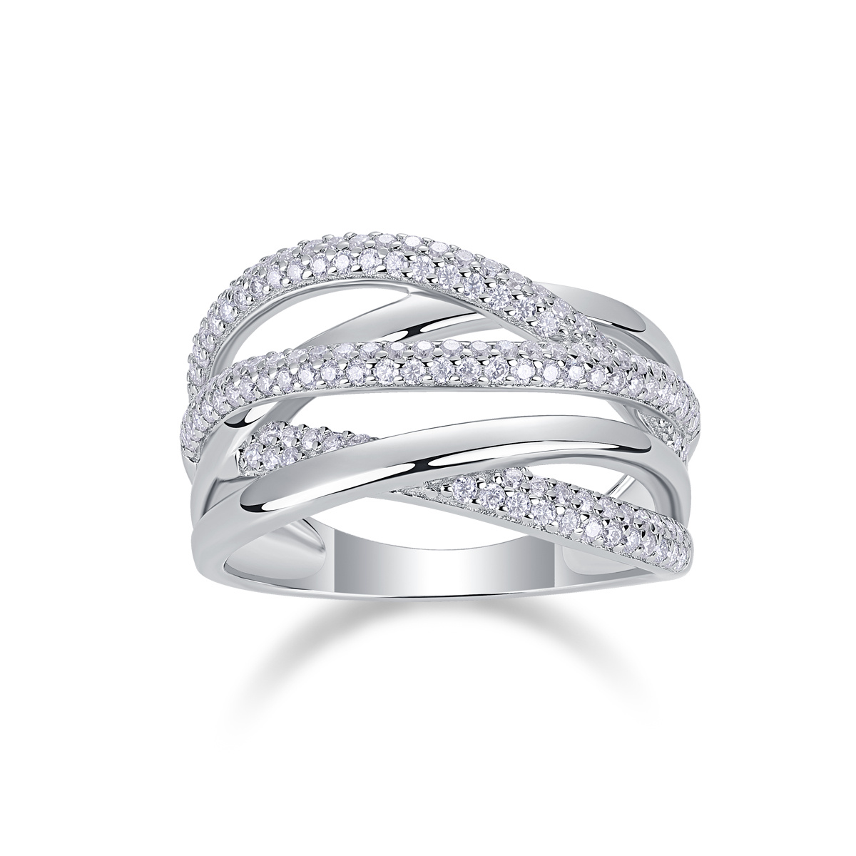 Couple's Moissanite Wedding Rings, Luxurious 925 Silver