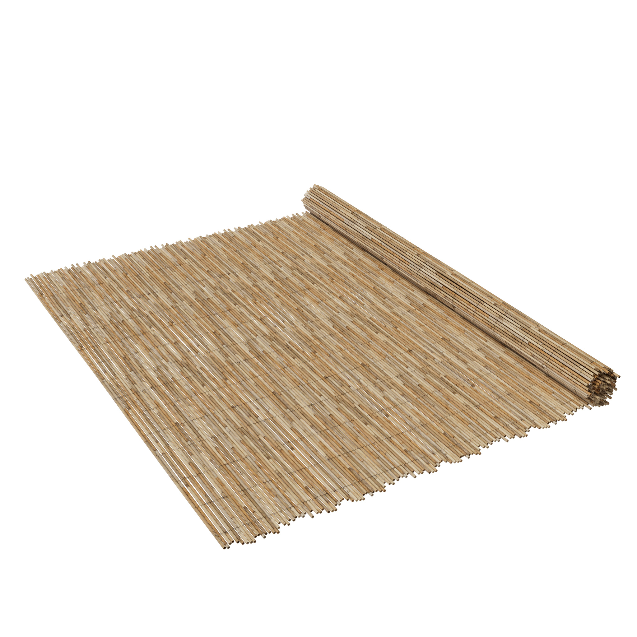 Image of Reed Privacy Screen, Natural Reed Mat For Garden Fence, Balcony Wind Protection, Outdoor Privacy Screen, Woven With Galvanized Wire, , 80/90/120/160/180/200 X 300cm
