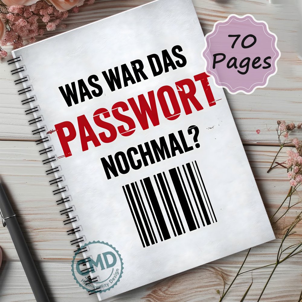 TEMU . deutsches Passwort-Notizbuch, Passwort-Verwalter, Passwort-Bücher für Senioren & Erwachsene – Passwort-Organizer zum Merken von Passwörtern