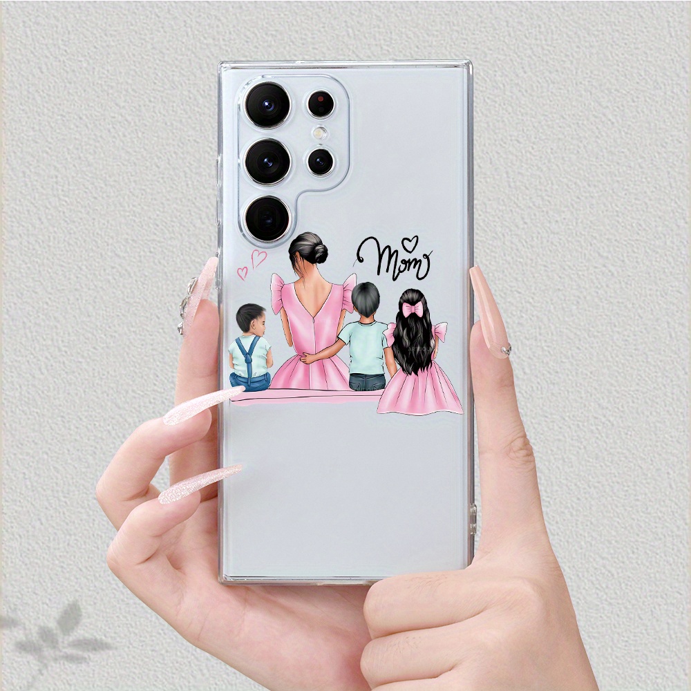 TEMU Phone Case: : A Stylish, Drop-resistant, Transparent Phone Case With A Warm And Cute Pattern For Galaxy A56, A55, A54, A53, A52, A34, A33, A32,