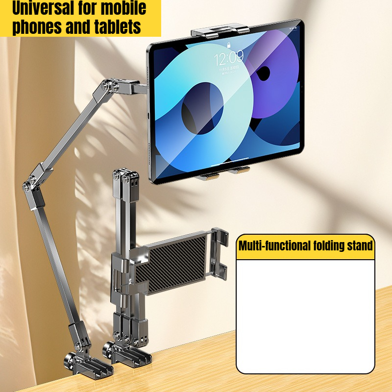E-shop 360° drehbarer verstellbarer Handy-Ständer für Faule, Nachttisch-Handyhalter, unterstützt mehrere Geräte am Bett, liegt auf dem Schreibtisch zum