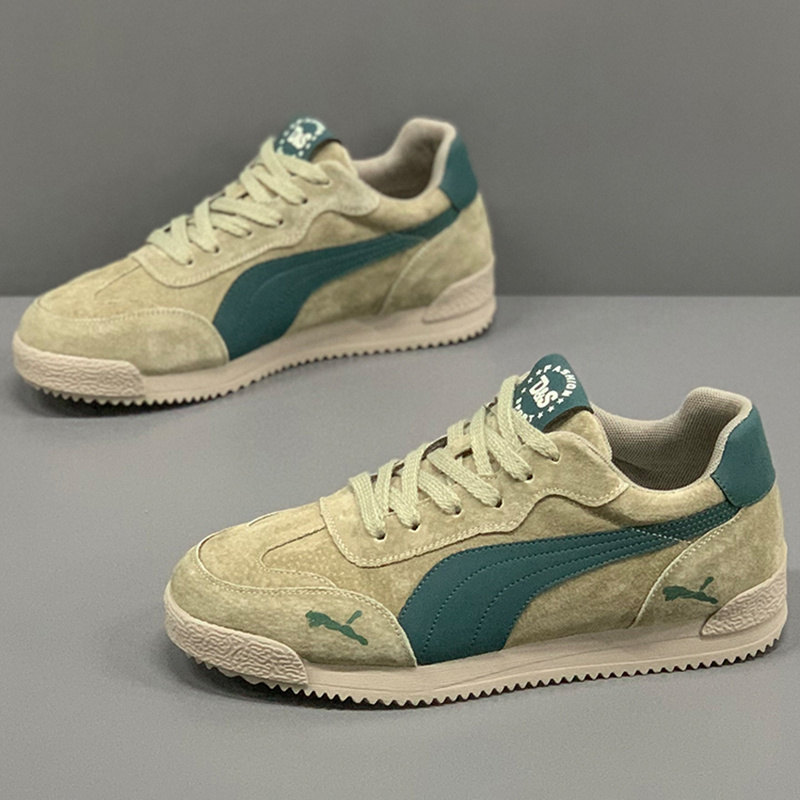 New Fashion Light Luxury Men's Low-Top Comfortable Sneakers, Casual Shoes, Running Shoes, Vintage Style, Comfortable, Lightweight, Anti-Slip, Wear-Resistant, and Versatile